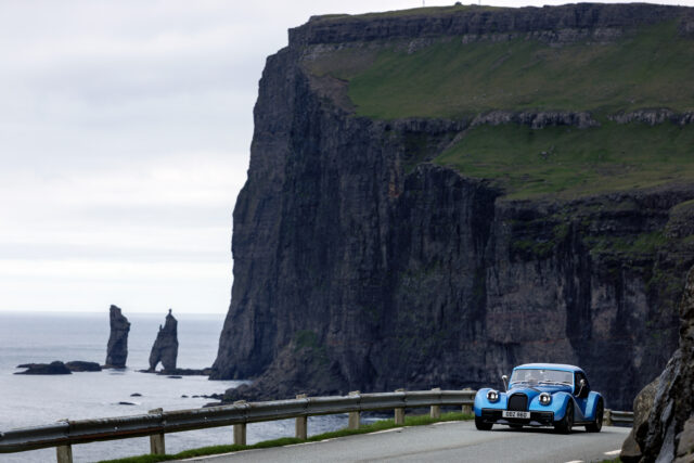 Morgan Supersport 400 Faroe Island static by witch and giant rocks