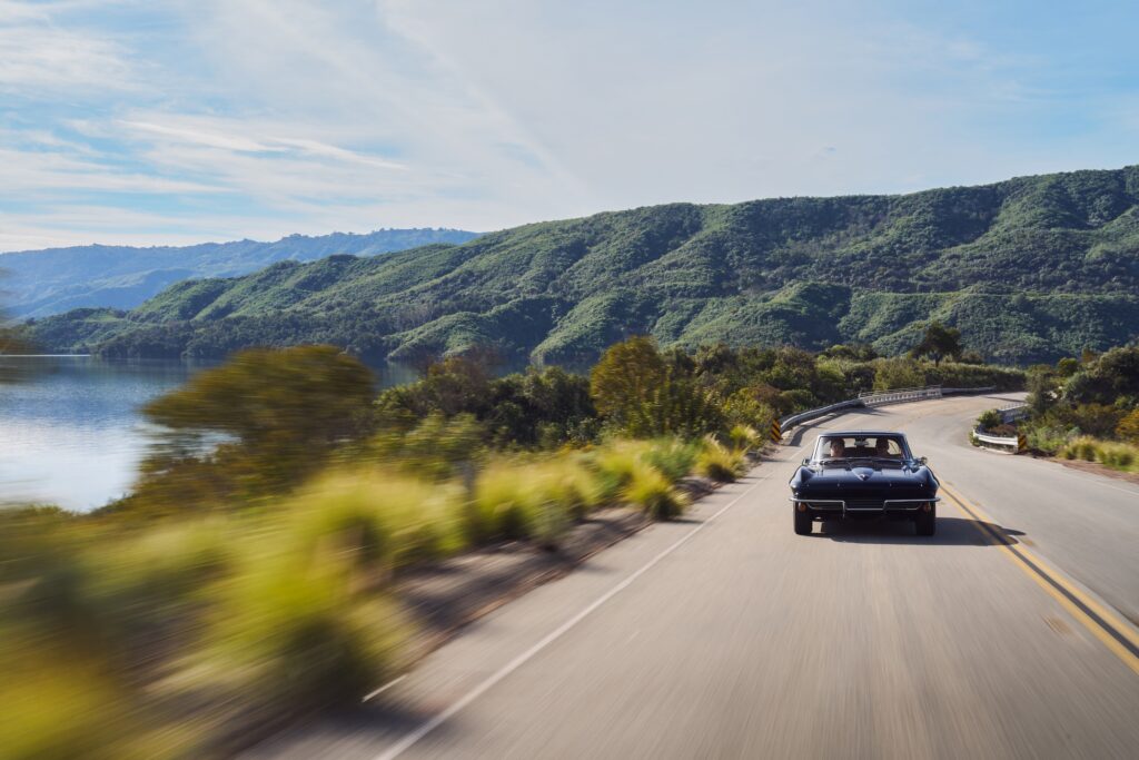 Corvette action front high angle wide