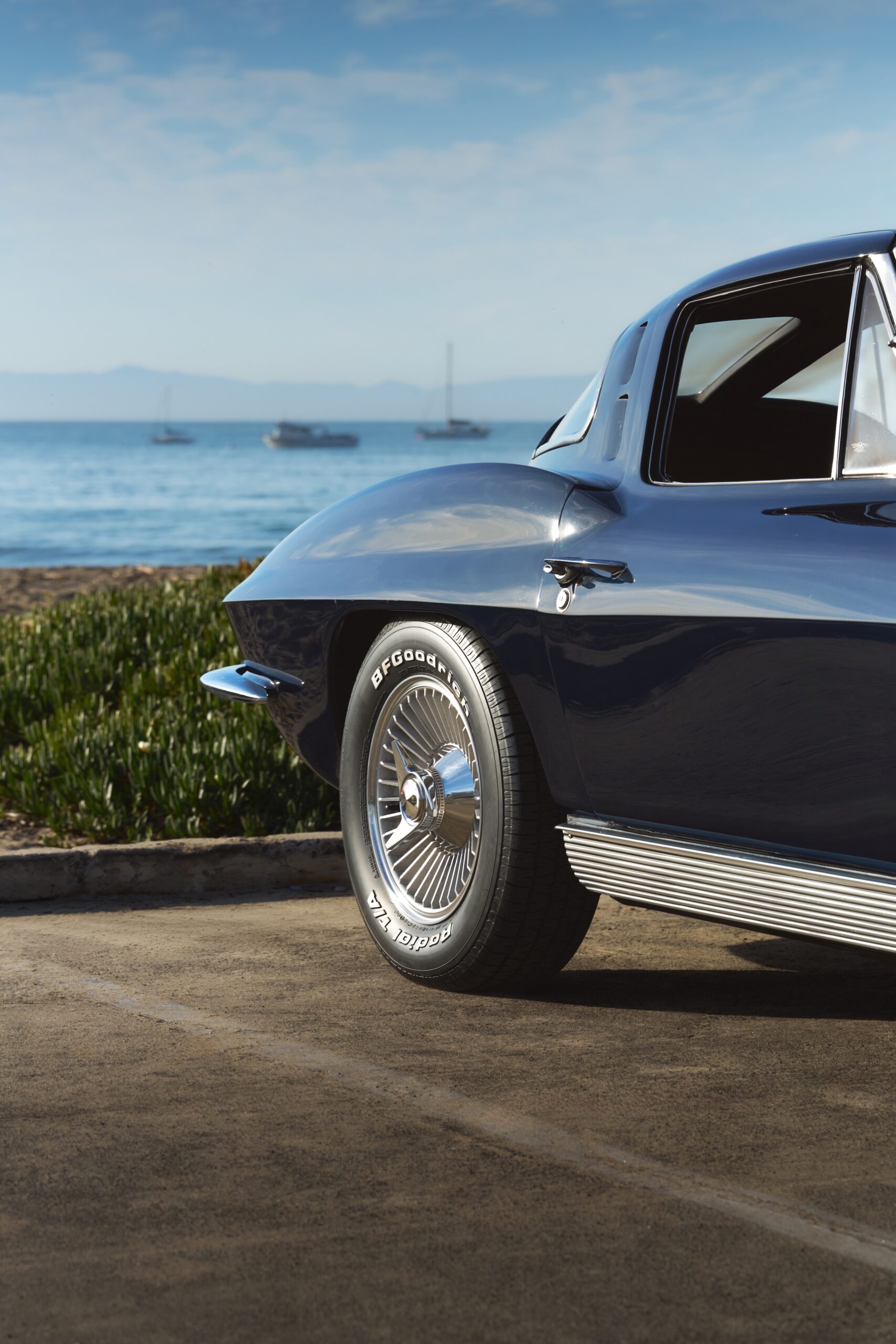 Corvette action rear wheel fender