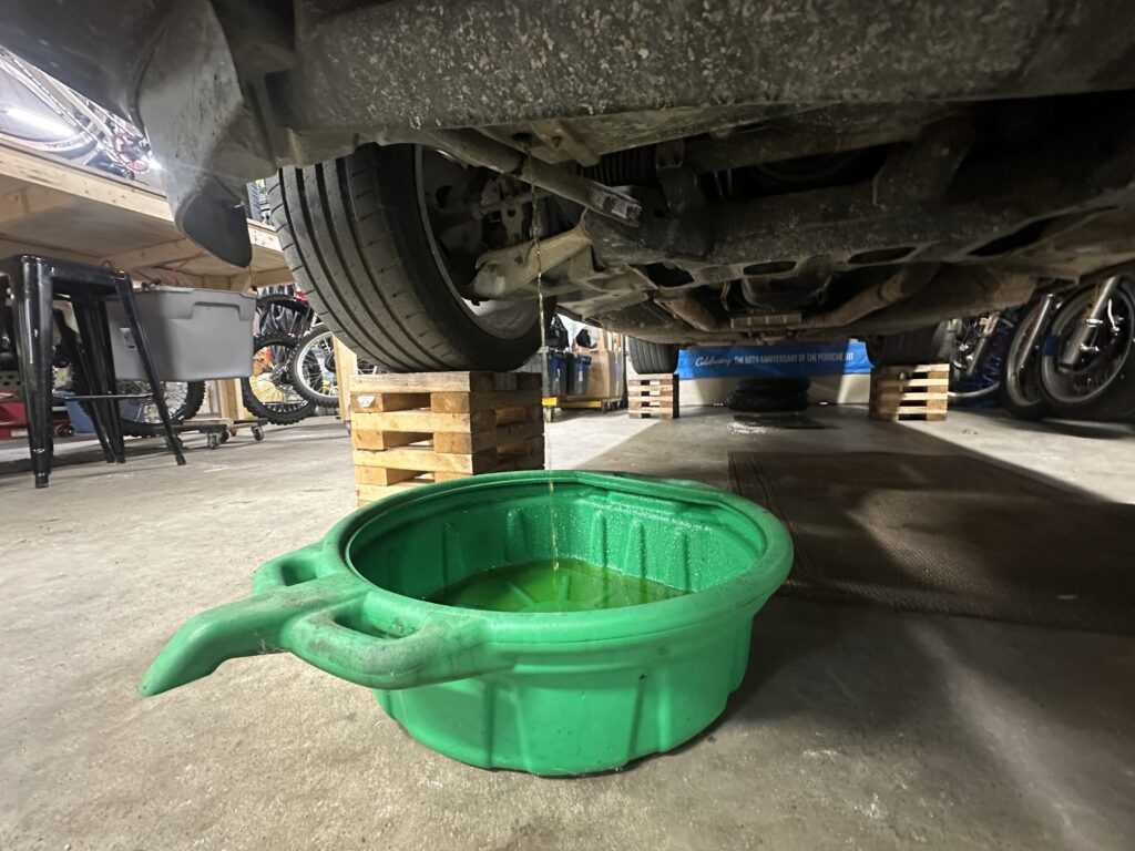 antifreeze catch pan