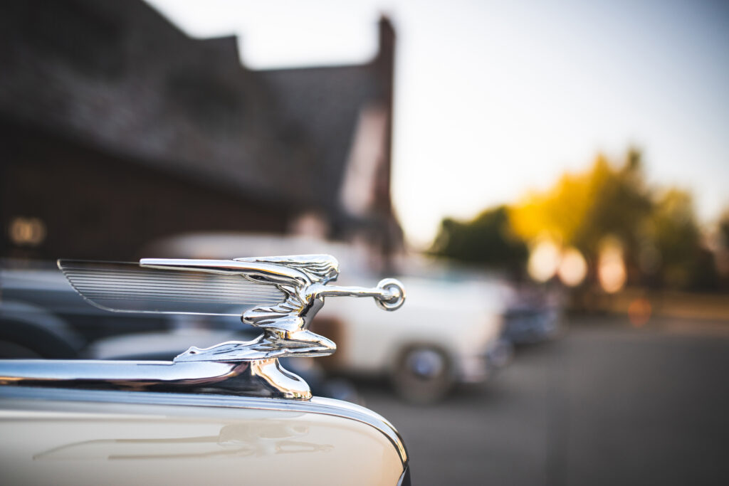 Packard Goddess of Speed doughnut lady emblem closeup