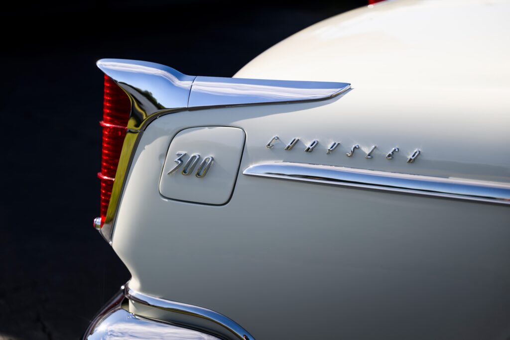 1955 Chrysler 300 C rear quarter corner detail